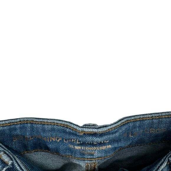 Chicos So Slimming Girlfriend Slim Leg Crop Jeans Light Wash Womens Size 00 US 2 - Picture 3 of 6